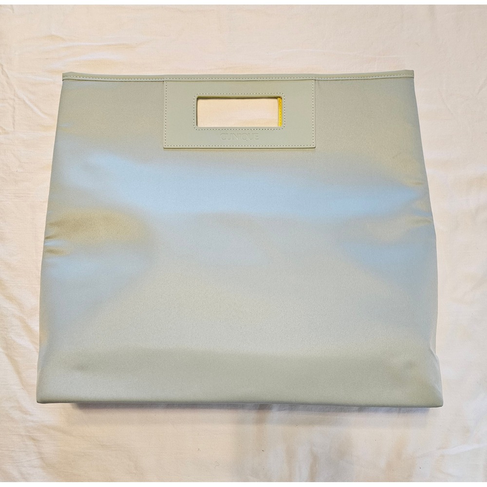 Clinique Light Blueโ Cosmetic Tote Bag Pouch Clutch Organizer